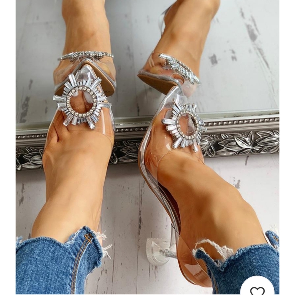 COPY - Rhinestones Transparent Heels
